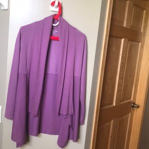Coldwater Creek Cardigan Sweater, Violet, Size Medium